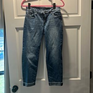 Kut denim cropped straight leg jeans